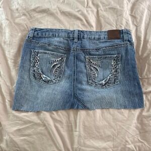 Women's Blue and Navy Skirt